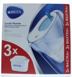 BRITA - Waterfilterkan Style Cool - Blauw - 2,4L + 3 MAXTRA+ Waterfilterpatronen 31 BRITA - Waterfilterkan Style Cool - Blauw - 2,4L + 3 MAXTRA+ Waterfilterpatronen -Brita Verkoopwinkel 1123x1200