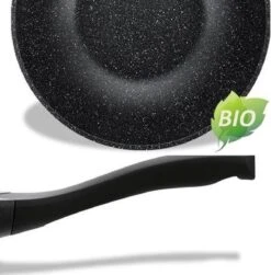 Luxe Swiss Wokpan - Ø 28 Cm - Marmeren Coating - Inductie - Met Glazen Deksel - Zwart 5 Luxe Swiss Wokpan - Ø 28 Cm - Marmeren Coating - Inductie - Met Glazen Deksel - Zwart -Brita Verkoopwinkel 1180x1200 1