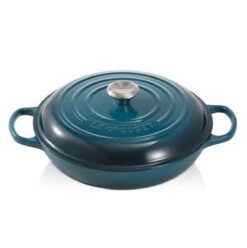 Le Creuset Braadpan Campagnard Signature Deep Teal - ø 30 Cm / 3.5 Liter -Brita Verkoopwinkel 1197x1200 3