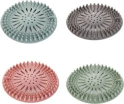 WiseGoods - Haarstopper - Haarvanger - Douche Zeef - Douche Filter - Haarfilter - Douche Afvoer - Siliconen - Blauw -Brita Verkoopwinkel 1200x1009