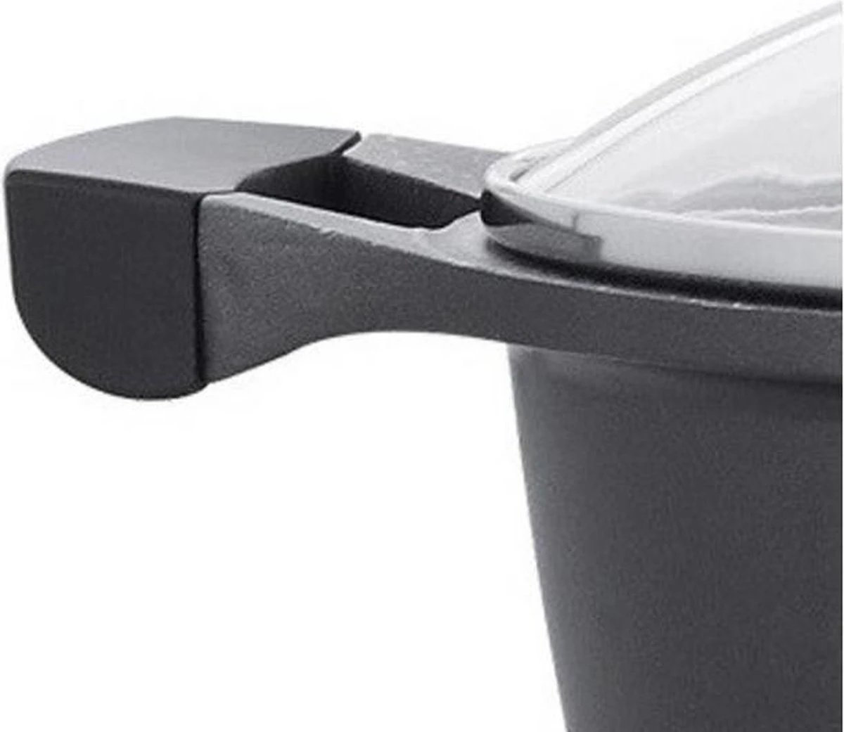 Royalty Line - Marble Soep/braadpan - Met Glazen Deksel Zwart - 24 CM. RL-BS24ML 5 Royalty Line - Marble Soep/braadpan - Met Glazen Deksel Zwart - 24 CM. RL-BS24ML - Afbeelding 5