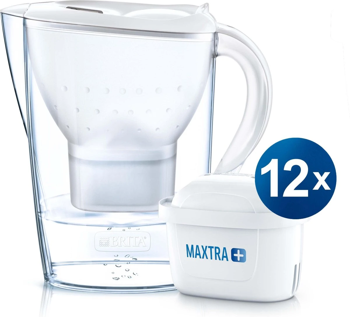 BRITA - Waterfilterkan Marella Cool - Wit - 2,4L + 12 MAXTRA+ Waterfilterpatronen 16 BRITA - Waterfilterkan Marella Cool - Wit - 2,4L + 12 MAXTRA+ Waterfilterpatronen - Afbeelding 16