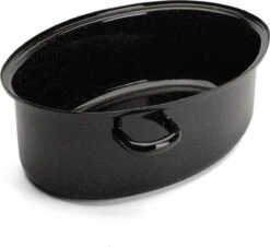 Emalia Geëmailleerde Braadpan Met Deksel 7L - Braadslede - Bakpan - Grillpan - Emaille - Zwart -Brita Verkoopwinkel 1200x1099 2