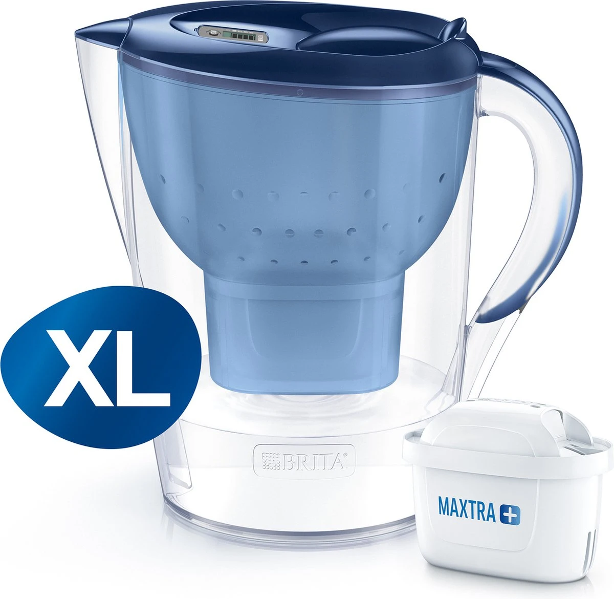 BRITA - Waterfilterkan Marella XL - Blauw - 3,5L 1 BRITA - Waterfilterkan Marella XL - Blauw - 3,5L