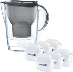 BRITA - Waterfilterkan Marella Cool - Grafiet - 2,4L + 6 MAXTRA+ Waterfilterpatronen -Brita Verkoopwinkel 1200x1181