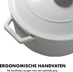 MOA Gietijzeren Braadpan - Inhoud 7,2 Liter - 30CM - Rond - Alle Warmtebronnen - Ook Voor Inductie - Gewicht 7,3 Kg - Wit - C30W 9 MOA Gietijzeren Braadpan - Inhoud 7,2 Liter - 30CM - Rond - Alle Warmtebronnen - Ook Voor Inductie - Gewicht 7,3 Kg - Wit - C30W -Brita Verkoopwinkel 1200x1181 5