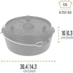 Petromax - Dutch Oven 5,5L/ft 6 - Zonder Pootjes -Brita Verkoopwinkel 1200x1191 6