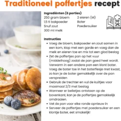 Kicinn Poffertjespan - Poffertjesmaker - Poffertjespan Inductie - Ø 24 Cm - 19 Poffertjes - Inclusief Handvaten -Brita Verkoopwinkel 1200x1194 2