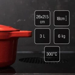 Daumonet Bocuse Rouge Gietijzeren Braadpan - Sudderpan Kersen Rood - Ovaal - Ø 29 Cm - 3 Liter - PFAS & PFOA Vrij - Emaille - Geschikt Voor Alle Warmtebronnen - Elektrisch - Gas - Halogeen - Inductie - Keramisch - Vaatwasserbestendig 16 Daumonet Bocuse Rouge Gietijzeren Braadpan - Sudderpan Kersen Rood - Ovaal - Ø 29 Cm - 3 Liter - PFAS & PFOA Vrij - Emaille - Geschikt Voor Alle Warmtebronnen - Elektrisch - Gas - Halogeen - Inductie - Keramisch - Vaatwasserbestendig -Brita Verkoopwinkel 1200x1199 5