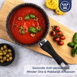 Westinghouse Steelpan Inductie - Ø 18 Cm - Zwart Marmer - Met Deksel - Sauspan 17 Westinghouse Steelpan Inductie - Ø 18 Cm - Zwart Marmer - Met Deksel - Sauspan -Brita Verkoopwinkel 1200x1200 203