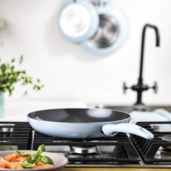 VitaVerde Expert Koekenpannenset Ø 24cm + Ø 28cm - Lichtblauw - Inductie - PFAS-vrij -Brita Verkoopwinkel 1200x1200 230