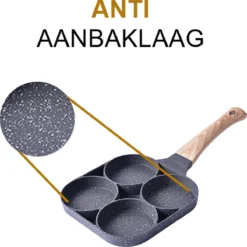 Alora 4-Delige Pannenkoekenpan - Pannenkoeken Maker - Cakemaker - Omeletpan - Omeletmaker - Eierpan - Koekjes Maker - 4-in-1 Pannenset -Brita Verkoopwinkel 1200x1200 377