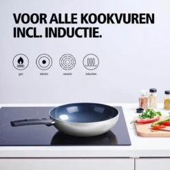 BRABANTIA INDU+ Wokpan - Keramische Antiaanbaklaag - Ø 28 Cm - Inductie - Pfas Vrij -Brita Verkoopwinkel 1200x1200 476