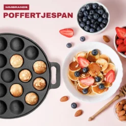 MM Brands Poffertjespan - Poffertjesmaker - Inductie / Oven / BBQ - Inclusief Handvat, Borstel En Vorken 15 MM Brands Poffertjespan - Poffertjesmaker - Inductie / Oven / BBQ - Inclusief Handvat, Borstel En Vorken -Brita Verkoopwinkel 1200x1200 491