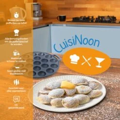 CuisiNoon® Poffertjespan Premium - Complete Poffertjesmaker Set - Inclusief Bakboek 12 CuisiNoon® Poffertjespan Premium - Complete Poffertjesmaker Set - Inclusief Bakboek -Brita Verkoopwinkel 1200x1200 503