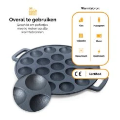 CuisiNoon® Poffertjespan Premium - Complete Poffertjesmaker Set - Inclusief Bakboek 14 CuisiNoon® Poffertjespan Premium - Complete Poffertjesmaker Set - Inclusief Bakboek -Brita Verkoopwinkel 1200x1200 505