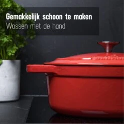 Daumonet Bocuse Rouge Gietijzeren Braadpan - Sudderpan Kersen Rood - Ovaal - Ø 29 Cm - 3 Liter - PFAS & PFOA Vrij - Emaille - Geschikt Voor Alle Warmtebronnen - Elektrisch - Gas - Halogeen - Inductie - Keramisch - Vaatwasserbestendig 14 Daumonet Bocuse Rouge Gietijzeren Braadpan - Sudderpan Kersen Rood - Ovaal - Ø 29 Cm - 3 Liter - PFAS & PFOA Vrij - Emaille - Geschikt Voor Alle Warmtebronnen - Elektrisch - Gas - Halogeen - Inductie - Keramisch - Vaatwasserbestendig -Brita Verkoopwinkel 1200x1200 634
