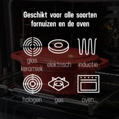 Daumonet Bocuse Rouge Gietijzeren Braadpan - Sudderpan Kersen Rood - Ovaal - Ø 29 Cm - 3 Liter - PFAS & PFOA Vrij - Emaille - Geschikt Voor Alle Warmtebronnen - Elektrisch - Gas - Halogeen - Inductie - Keramisch - Vaatwasserbestendig 17 Daumonet Bocuse Rouge Gietijzeren Braadpan - Sudderpan Kersen Rood - Ovaal - Ø 29 Cm - 3 Liter - PFAS & PFOA Vrij - Emaille - Geschikt Voor Alle Warmtebronnen - Elektrisch - Gas - Halogeen - Inductie - Keramisch - Vaatwasserbestendig -Brita Verkoopwinkel 1200x1200 636