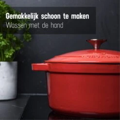 Daumonet Carême Rouge Gietijzeren Braadpan - Sudderpan Kersen Rood - Rond - Ø26 Cm - 4,4 Liter - PFAS & PFOA Vrij - Emaille - Geschikt Voor Alle Warmtebronnen - Elektrisch - Gas - Halogeen - Inductie - Keramisch - Vaatwasserbestendig 14 Daumonet Carême Rouge Gietijzeren Braadpan - Sudderpan Kersen Rood - Rond - Ø26 Cm - 4,4 Liter - PFAS & PFOA Vrij - Emaille - Geschikt Voor Alle Warmtebronnen - Elektrisch - Gas - Halogeen - Inductie - Keramisch - Vaatwasserbestendig -Brita Verkoopwinkel 1200x1200 653