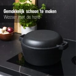 Daumonet Ducasse Gietijzeren Double Use Braadpan - Combi Sudderpan Zwart - 2-in-1 Bak- En Braadpan - PFAS & PFOA Vrij - Rond - Ø 26 Cm - 4,4 Liter - Emaille - Alle Warmtebronnen - Elektrisch - Gas - Halogeen - Inductie - Keramisch 14 Daumonet Ducasse Gietijzeren Double Use Braadpan - Combi Sudderpan Zwart - 2-in-1 Bak- En Braadpan - PFAS & PFOA Vrij - Rond - Ø 26 Cm - 4,4 Liter - Emaille - Alle Warmtebronnen - Elektrisch - Gas - Halogeen - Inductie - Keramisch -Brita Verkoopwinkel 1200x1200 745