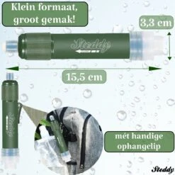 Waterfilter Steddy Pro - Survival Bushcraft Kit - Noodpakket - Waterzuivering - Water Filter Kraan - Outdoor -Brita Verkoopwinkel 1200x1200 88