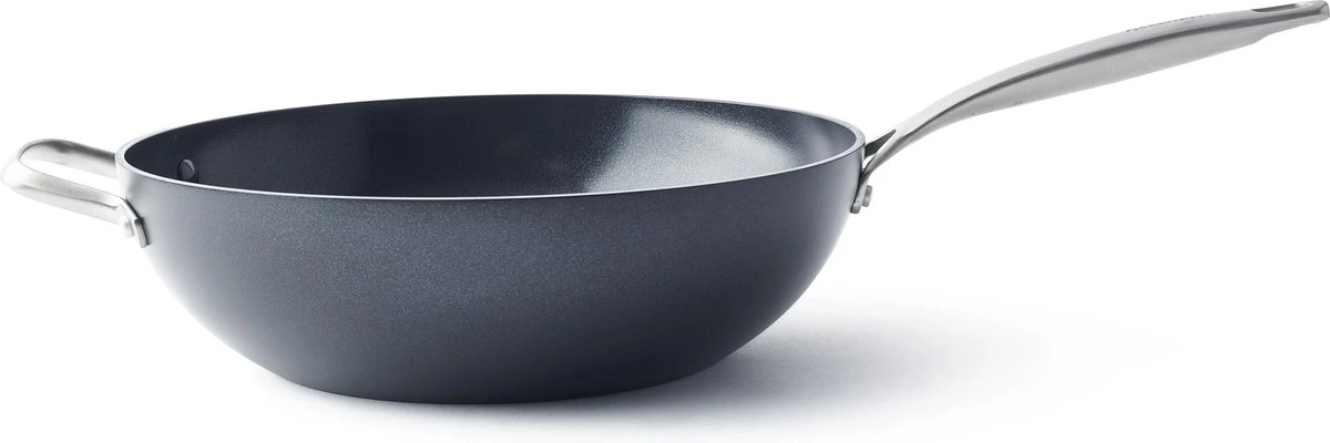 GreenPan Copenhagen Wok Met Extra Handvat 30cm/4.8L 2 GreenPan Copenhagen Wok Met Extra Handvat 30cm/4.8L - Afbeelding 2