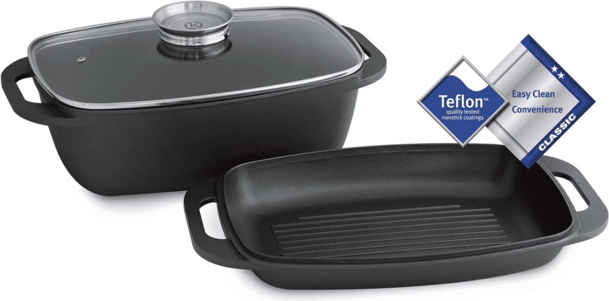 Gegoten Aluminium Braadpan - 7 L 1 Gegoten Aluminium Braadpan - 7 L