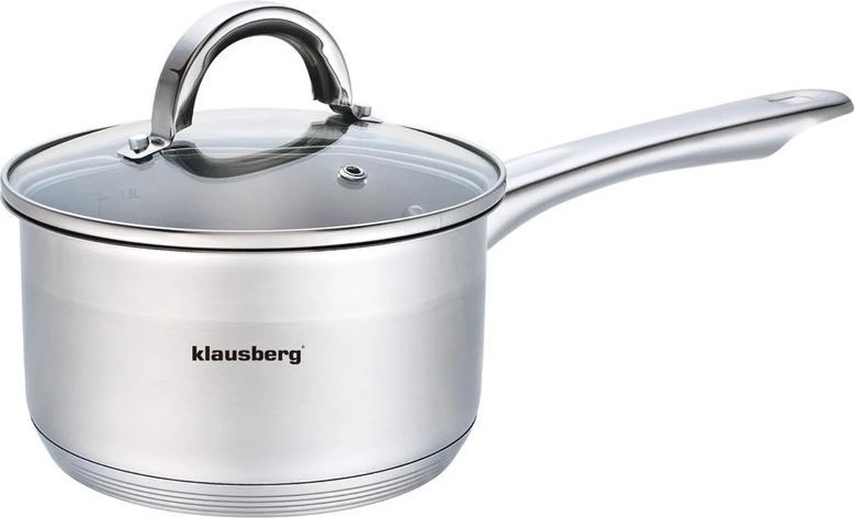 Klausberg 7131 - Steelpan Met Deksel - Sauspan - 12 Cm - 0.5 Liter 2 Klausberg 7131 - Steelpan Met Deksel - Sauspan - 12 Cm - 0.5 Liter - Afbeelding 2