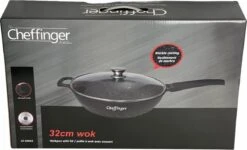 Cheffinger Wokpan Met Deksel - 32cm - Zwart - Pan - Keukenaccessoires 13 Cheffinger Wokpan Met Deksel - 32cm - Zwart - Pan - Keukenaccessoires -Brita Verkoopwinkel 1200x730 2