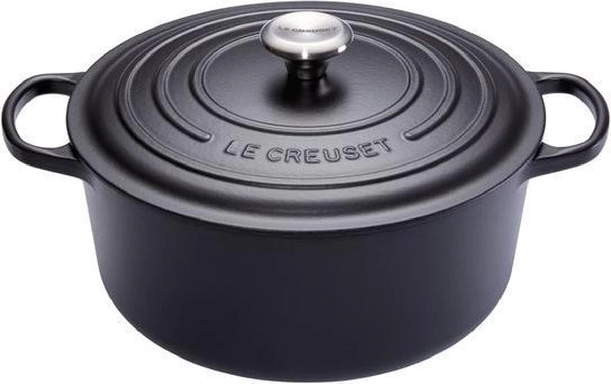 Le Creuset Signature Braadpan - 4,2 L - 24 Cm - Zwart 11 Le Creuset Signature Braadpan - 4,2 L - 24 Cm - Zwart - Afbeelding 11