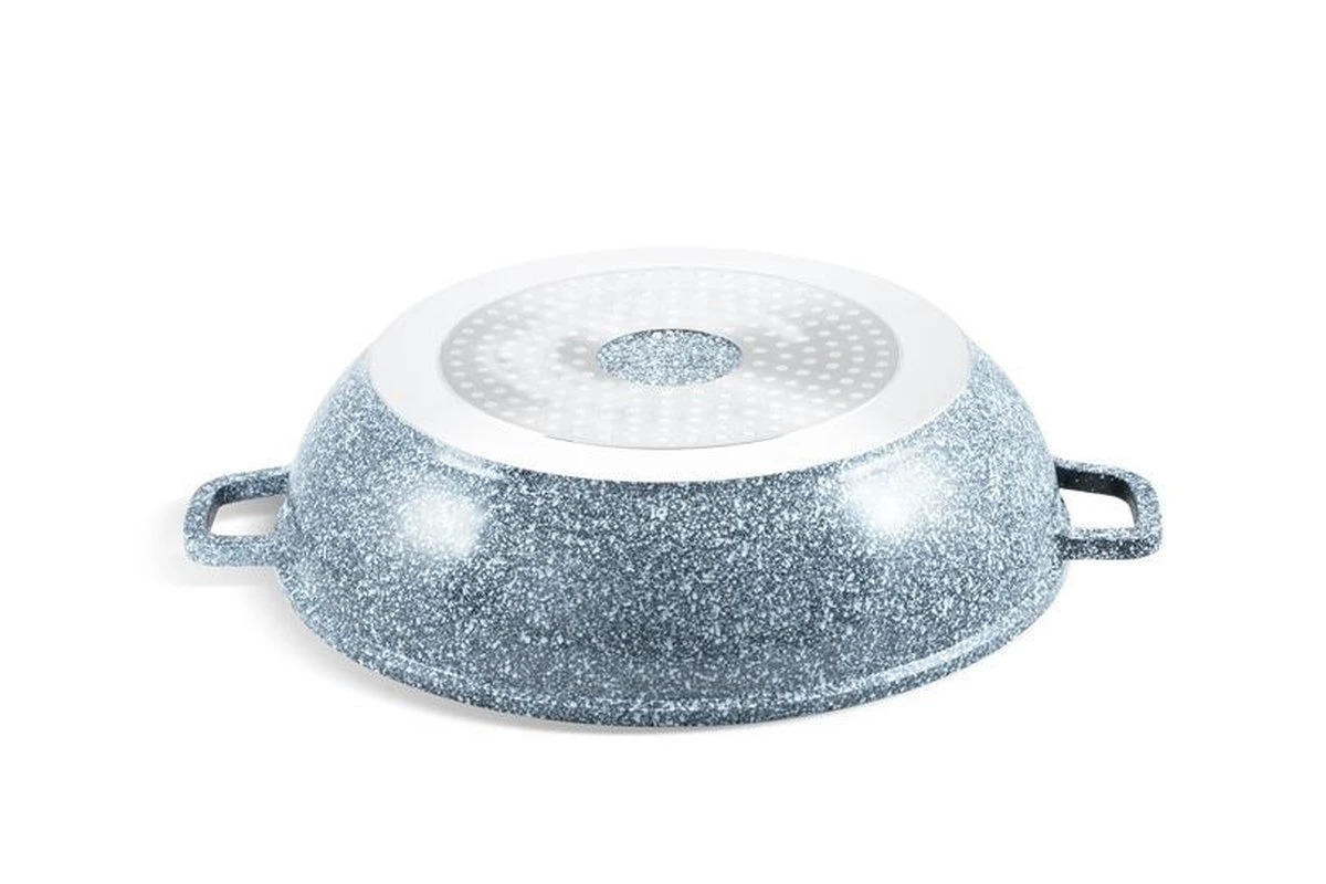 Edënbërg Stonetec Line - Luxe Wokpan - Ø 32 Cm - 5.5l - 3-laags Anti-aanbaklaag 4 Edënbërg Stonetec Line - Luxe Wokpan - Ø 32 Cm - 5.5l - 3-laags Anti-aanbaklaag - Afbeelding 4