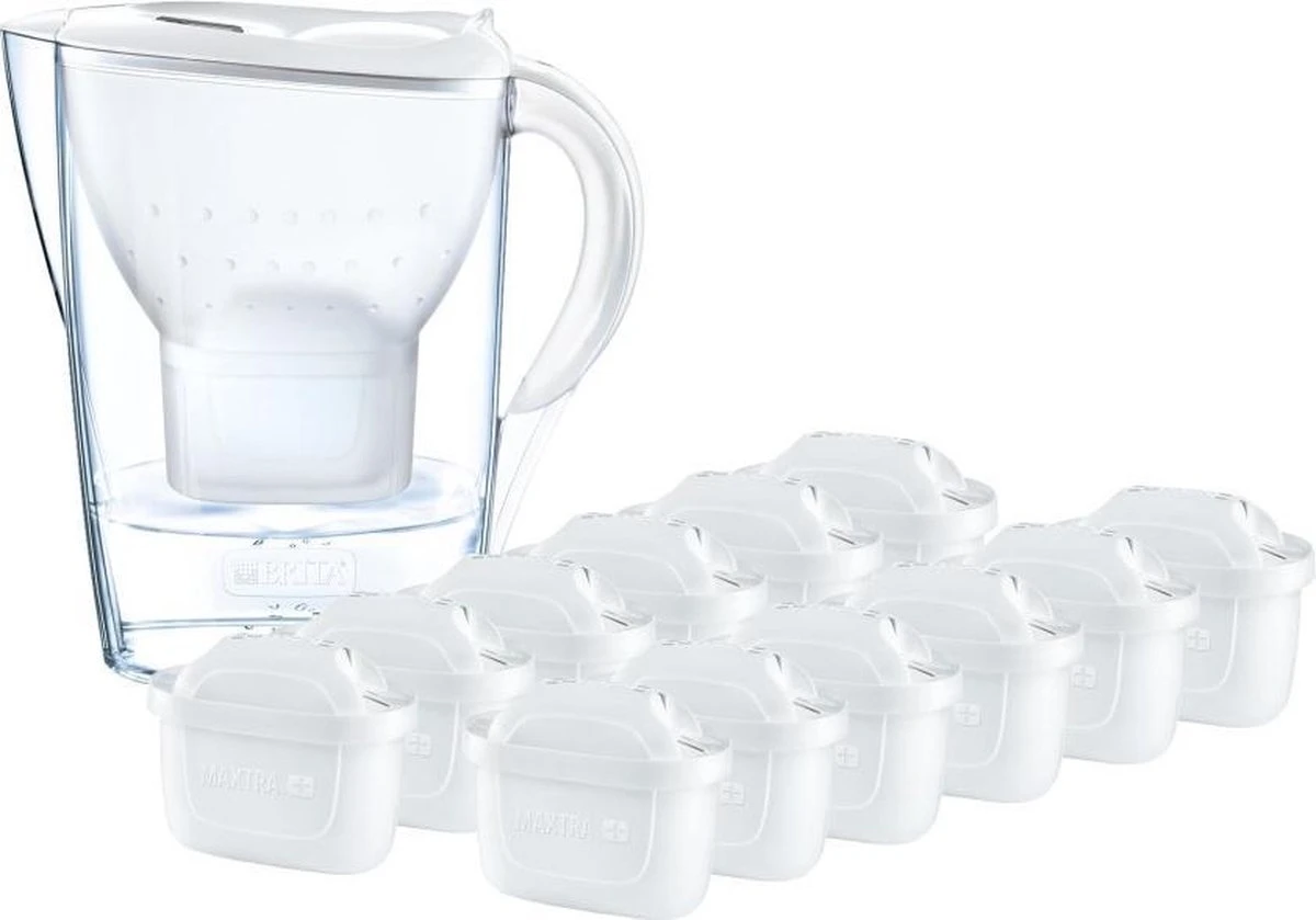 BRITA - Waterfilterkan Marella Cool - Wit - 2,4L + 12 MAXTRA+ Waterfilterpatronen 15 BRITA - Waterfilterkan Marella Cool - Wit - 2,4L + 12 MAXTRA+ Waterfilterpatronen - Afbeelding 15