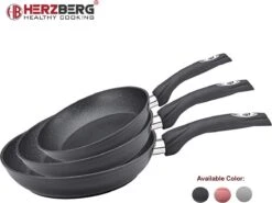 Herzberg HG-FP3: 3-Delige Koekenpan Van Gesmeed Aluminium 20/24/28 - ZILVER -Brita Verkoopwinkel 1200x898 2