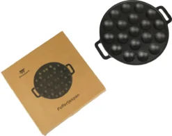 Poffertjespan - Gietijzer - Ø 24 Cm - Poffertjesmaker - 19 Poffertjes - Poffertjespan Inductie -Brita Verkoopwinkel 1200x951