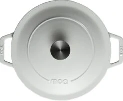MOA Gietijzeren Braadpan - Inhoud 5,7 Liter - 26CM - Rond - Alle Warmtebronnen - Ook Voor Inductie - Gewicht 5,8 Kg - Wit - C26W -Brita Verkoopwinkel 1200x981 1