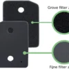 Merkloos Wasdroger Filter Geschikt Voor Miele - 9164761 Schuimfilter Spons Warmtepompdroger Fijne Grove Pluisfilter Condensdroger