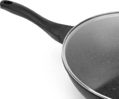 Swiss Pro+ Wokpan - Met Glazen Deksel - 28cm - Zwart 7 Swiss Pro+ Wokpan - Met Glazen Deksel - 28cm - Zwart -Brita Verkoopwinkel 1200x997 2