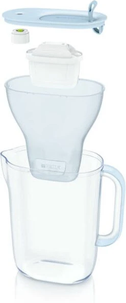 BRITA Waterfilterbundel Style Eco Cool Powder Blue + 3 MAXTRA+ Filterpatronen -Brita Verkoopwinkel 501x1200