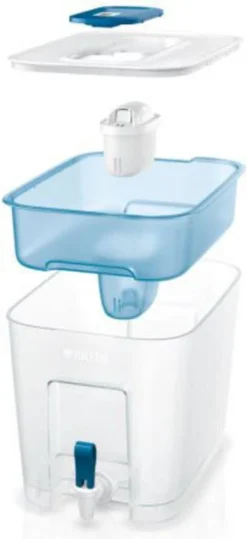 BRITA - Waterfilterkan Flow Cool - Blauw - 8,2L -Brita Verkoopwinkel 550x1200