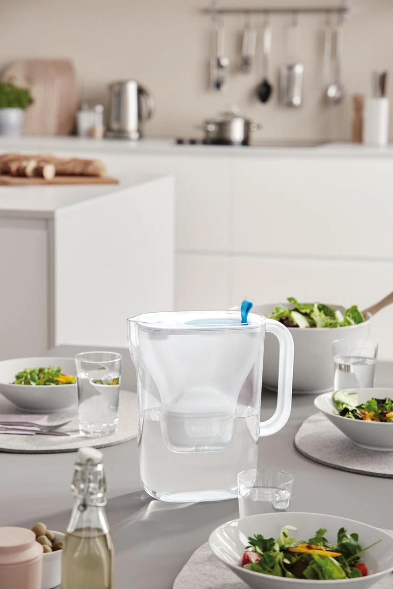 BRITA - Waterfilterkan Style Cool - Blauw - 2,4L + 3 MAXTRA+ Waterfilterpatronen 6 BRITA - Waterfilterkan Style Cool - Blauw - 2,4L + 3 MAXTRA+ Waterfilterpatronen - Afbeelding 6