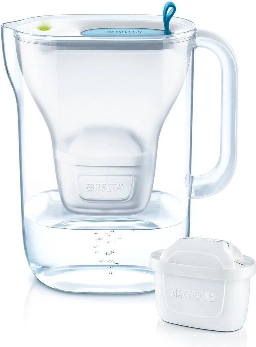 BRITA - Waterfilterkan Style Cool - Blauw - 2,4L + 3 MAXTRA+ Waterfilterpatronen 13 BRITA - Waterfilterkan Style Cool - Blauw - 2,4L + 3 MAXTRA+ Waterfilterpatronen - Afbeelding 13