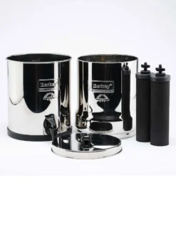Big Berkey Set: Waterfilter 8,5L + RVS Kraantje + Standaard -Brita Verkoopwinkel 900x1200